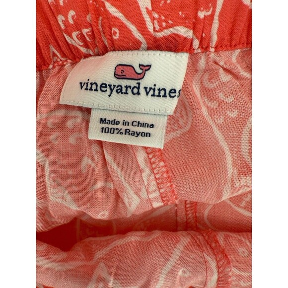 Vineyard Vines Fish Catch Of The Day Pants Mai Tai Tropical Rayon 37W" X 32L" - Picture 10 of 10